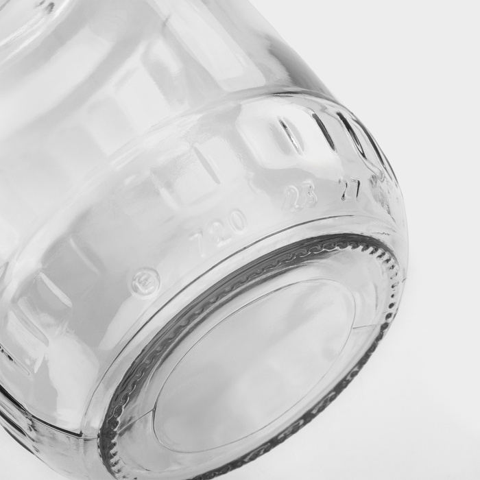 Набор стеклянных банок с серебристой полимерной крышкой, ТО-82 мм, 720 мл, 4 шт. Набор стеклянных банок с серебристой полимерной крышкой, ТО-82 мм, 720 мл, 4 шт.