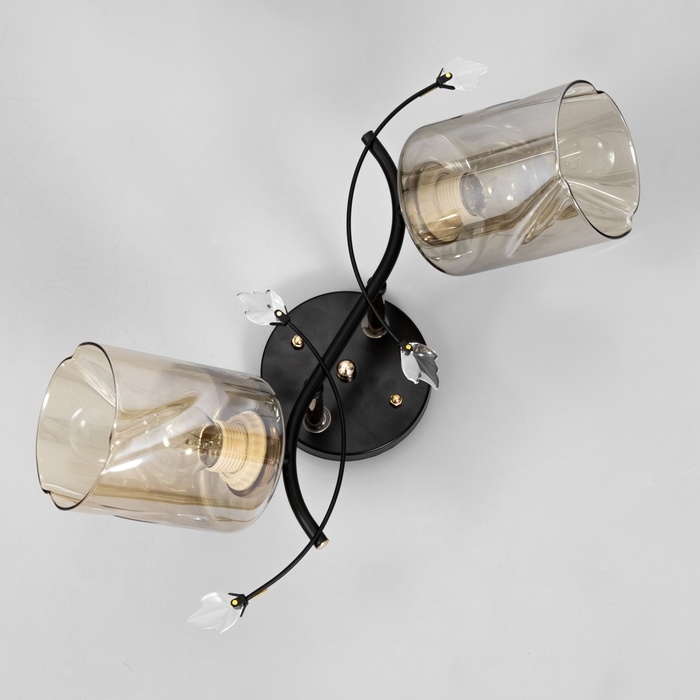 Люстра Люстра "Артемис" 2хЕ27 40Вт черно-золотой 46х20х27 см