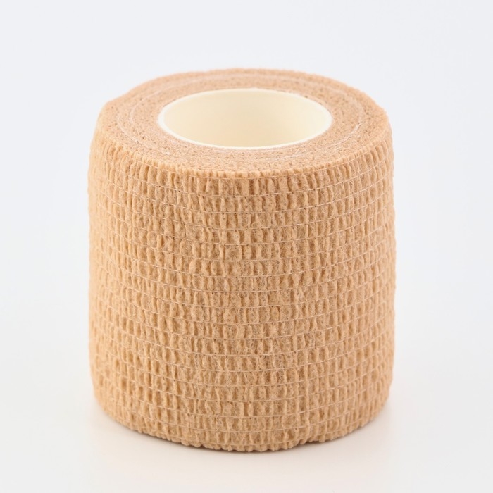 Бинт самофиксирующийся с горькой пропиткой, 5 см, макс. растяжимость 4,5 м, бежевый Бинт самофиксирующийся с горькой пропиткой, 5 см, макс. растяжимость 4,5 м, бежевый