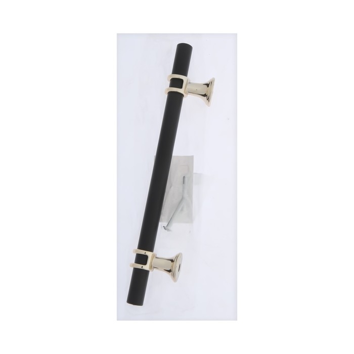 Ручка скоба CAPPIO CAMDEN, м/о 128 мм, d=12 mm, пластик, цвет золото/черный Ручка скоба CAPPIO CAMDEN, м/о 128 мм, d=12 mm, пластик, цвет золото/черный