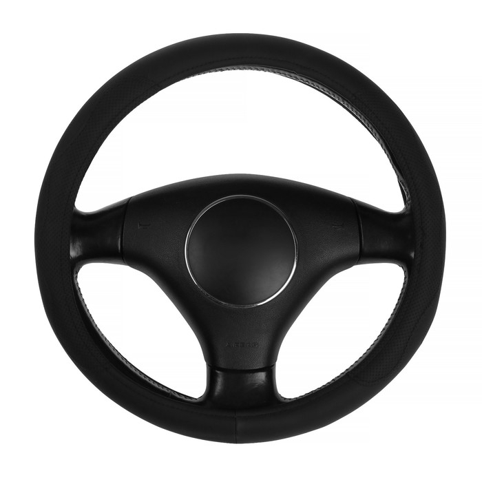 Оплётка TORSO, кожа PU, массажная вставка, перфорация, размер 38 см, черный Оплётка TORSO, кожа PU, массажная вставка, перфорация, размер 38 см, черный