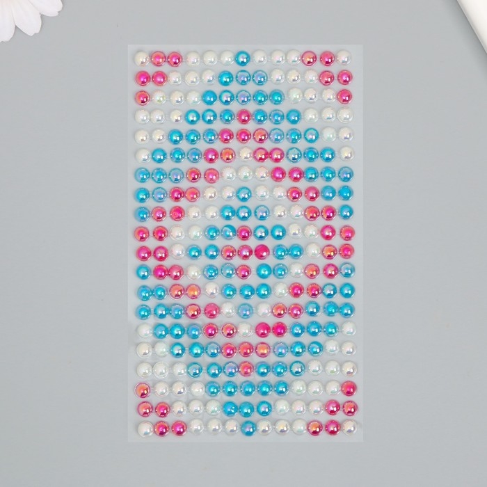 Наклейка пластик стразы "Градиент в виде ромба" 24,6х10 см