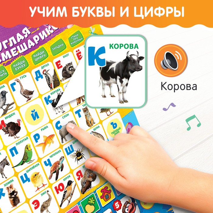 Плакат электронный &laquo;Смешарики: Круглая азбука смешариков&raquo;