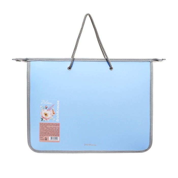 Папка А4+, 330 x 245 х 45 мм, молния сверху, ErichKrause Папка А4+, 330 x 245 х 45 мм, молния сверху, ErichKrause "Matt Pastel Bloom", 600 мкм, тиснение "песок", микс