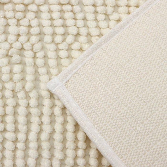 Коврик для дома Доляна «Букли», 40×60 см, цвет молочный Коврик для дома Доляна «Букли», 40×60 см, цвет молочный
