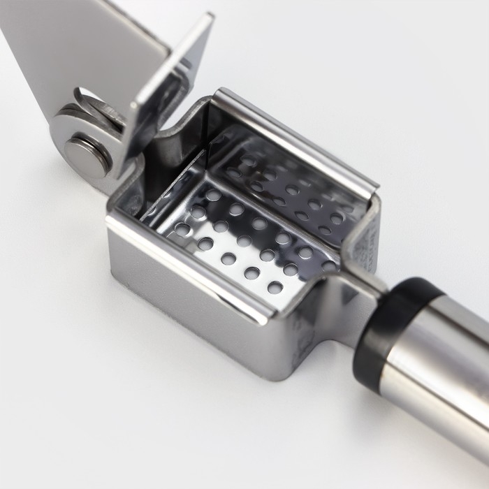 Пресс для чеснока Доляна «Помощник», 18 см, цвет серебристый Пресс для чеснока Доляна «Помощник», 18 см, цвет серебристый