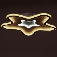 Люстра с ПДУ 1201/1 LED 90Вт 3000-6000К белый 47х47х8 см BayerLux