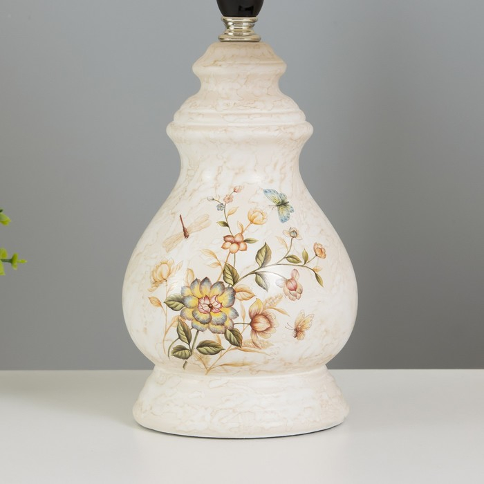 Светильник настольный  Светильник настольный "Букет полей" 1х40Вт E14 24,5х24,5х39см RISALUX