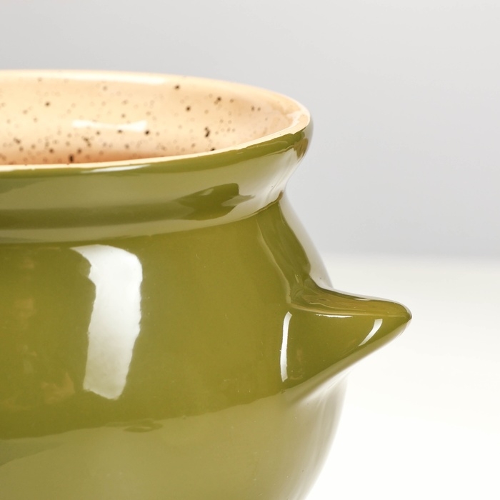 Горшок керамический для запекания №6, 0,65л / 12х12см, оазис Горшок керамический для запекания №6, 0,65л / 12х12см, оазис