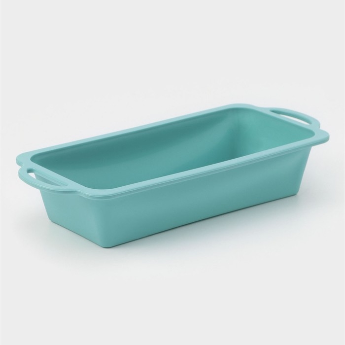 Форма для выпечки &laquo;Хлеб&raquo;, силикон, 31,5&times;14&times;6,5 см, цвет бирюзовый