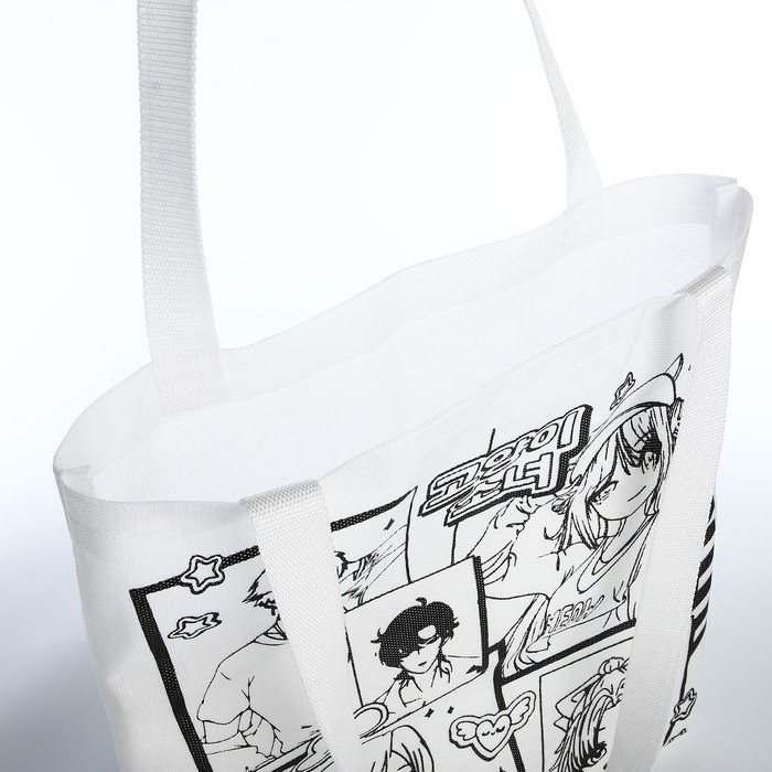 Шопер под раскраску  Шопер под раскраску "Аниме", 35х40 см, спанбонд