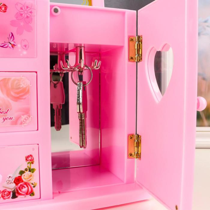 Шкатулка музыкальная Шкатулка музыкальная "Шкафчик модницы" 18х18х12 см