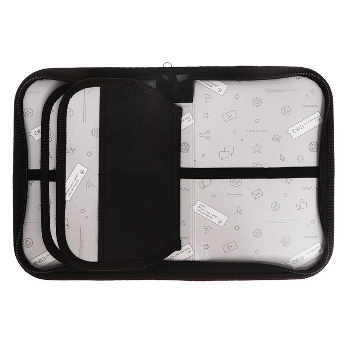 Пенал 3 секции, вкладка внутри, 140 х 210 х 40 мм, тканевый, Calligrata TOP Block Пенал 3 секции, вкладка внутри, 140 х 210 х 40 мм, тканевый, Calligrata TOP Block "Умный кот"