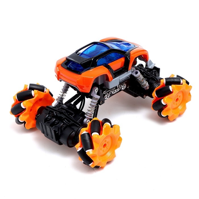 Джип радиоуправляемый DRIFT, 4WD, дрифт, работает от аккумулятора, цвет оранжевый Джип радиоуправляемый DRIFT, 4WD, дрифт, работает от аккумулятора, цвет оранжевый