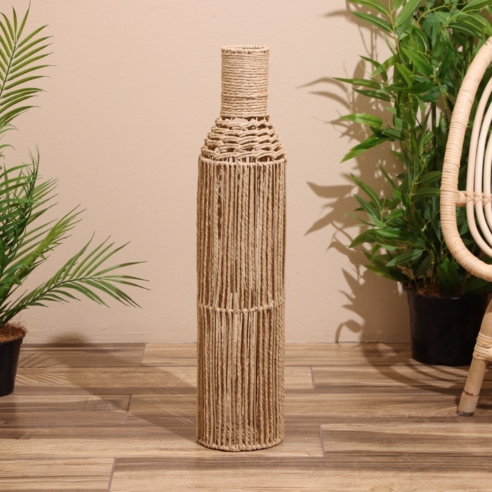 Ваза плетёная, напольная 14х14х70 см Ваза плетёная, напольная 14х14х70 см