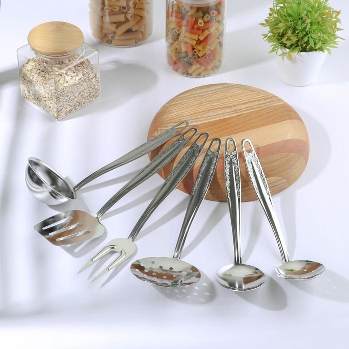 Набор кухонный «Родник», d=35 см, h=30 см, 6 предметов Набор кухонный «Родник», d=35 см, h=30 см, 6 предметов