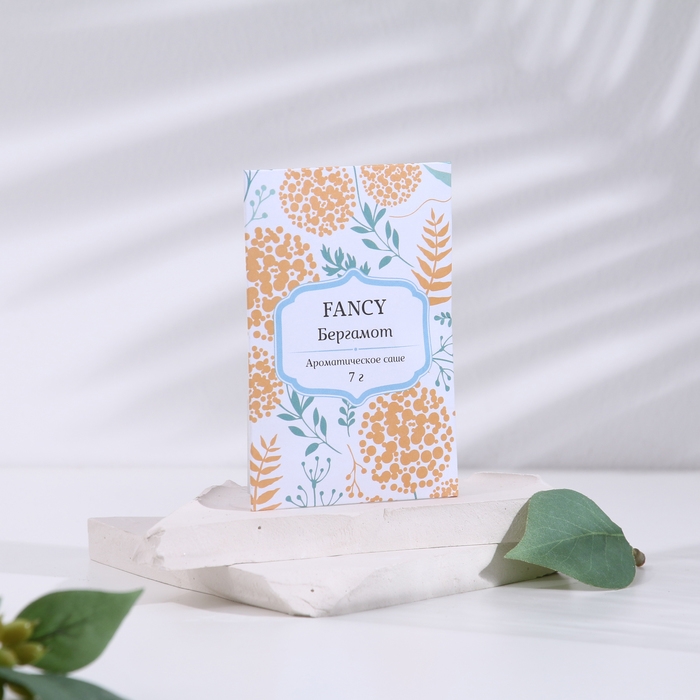 Саше ароматическое Саше ароматическое "Fancy", набор 3 шт, бергамот, вес 7 г, размер 7х10,5 см