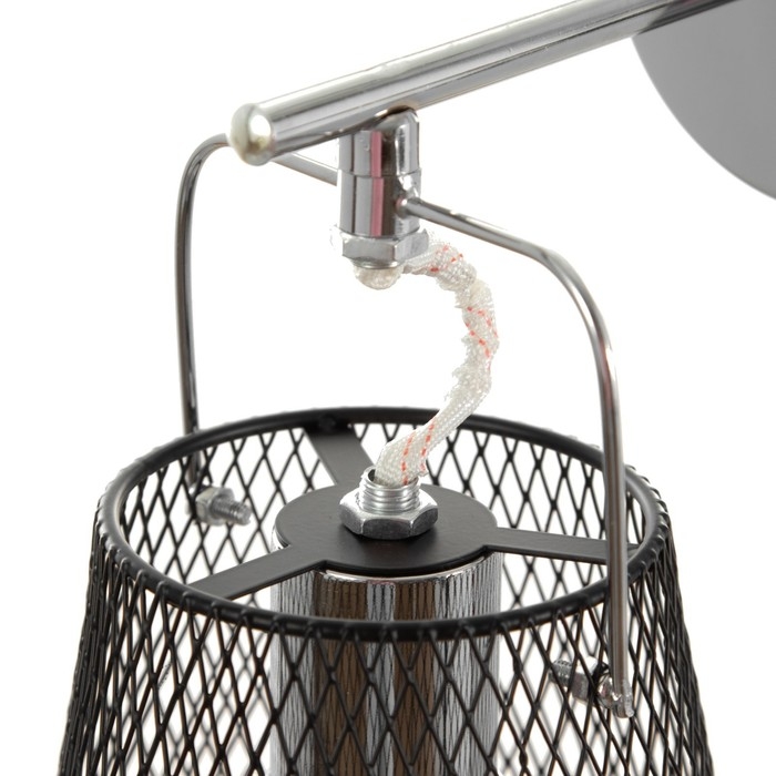 Бра 662401/1 40Вт E27 черный-хром 24х15х22 см