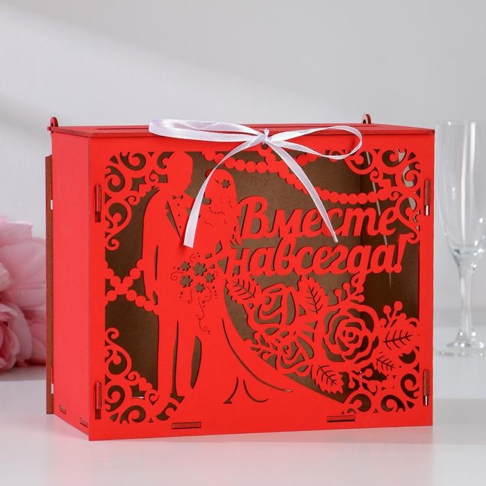 Семейный банк Семейный банк "Вместе навсегда", 24х14х20 см, Красный