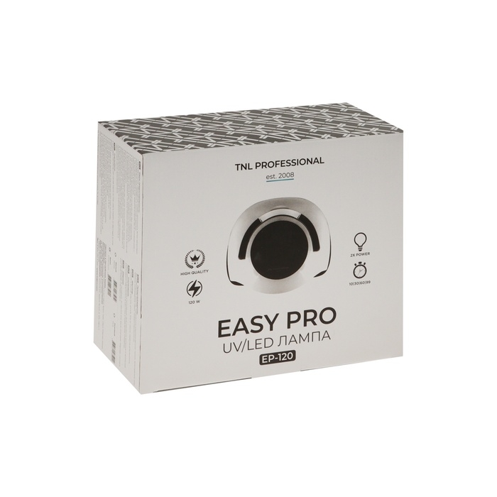 Лампа для гель-лака TNL Easy Pro, UV/LED, 120 Вт, 36 диодов, таймер 10/30/60/99 сек,  хром Лампа для гель-лака TNL Easy Pro, UV/LED, 120 Вт, 36 диодов, таймер 10/30/60/99 сек,  хром