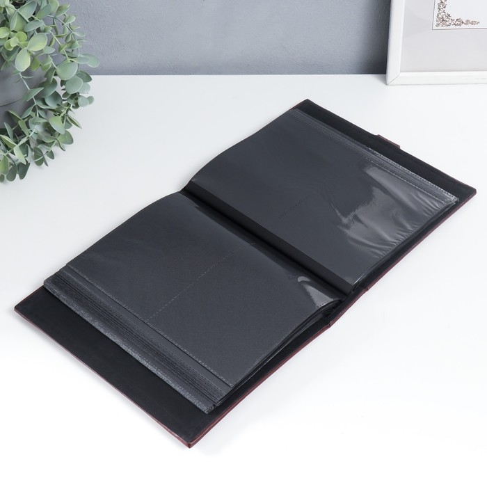 Фотоальбом 200 фото 10х15 см кожзам, кофейный 23,5х18,5х5,5 см Фотоальбом 200 фото 10х15 см кожзам, кофейный 23,5х18,5х5,5 см