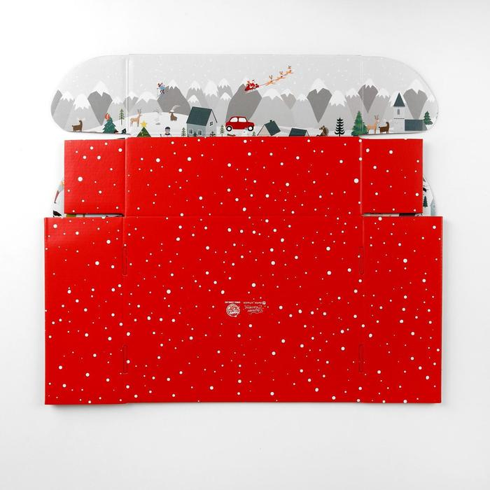 Коробка подарочная новогодняя складная «С Новым годом», 27 х 21 х 9 см, Новый год