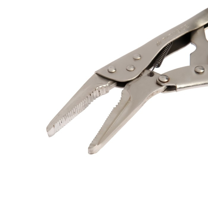 Зажим ручной ТУНДРА, удлиненный плоский захват, с фиксатором, 225 мм Зажим ручной ТУНДРА, удлиненный плоский захват, с фиксатором, 225 мм