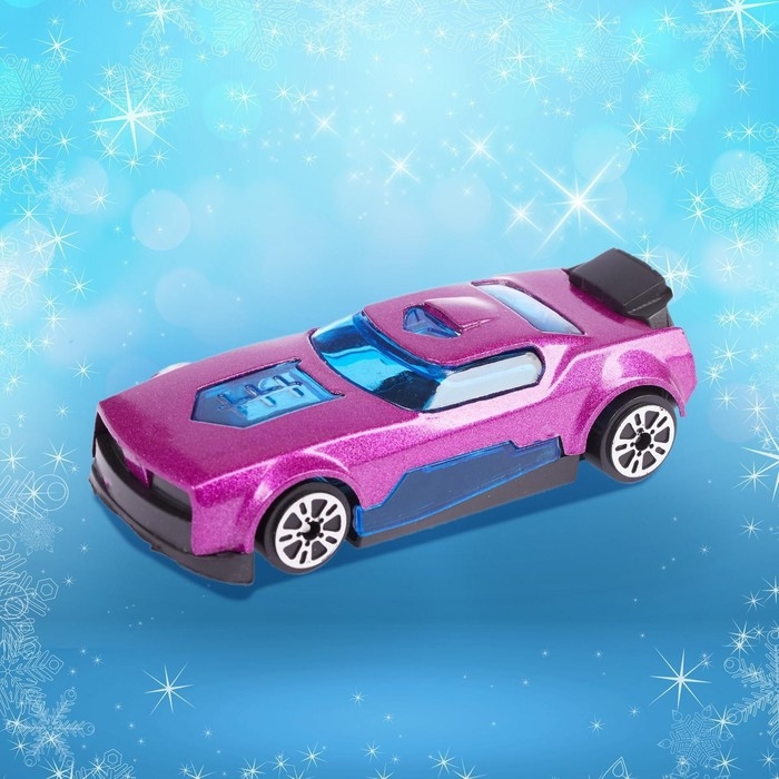 Новогодний шар с игрушкой «Спортивная машинка», МИКС Новогодний шар с игрушкой «Спортивная машинка», МИКС