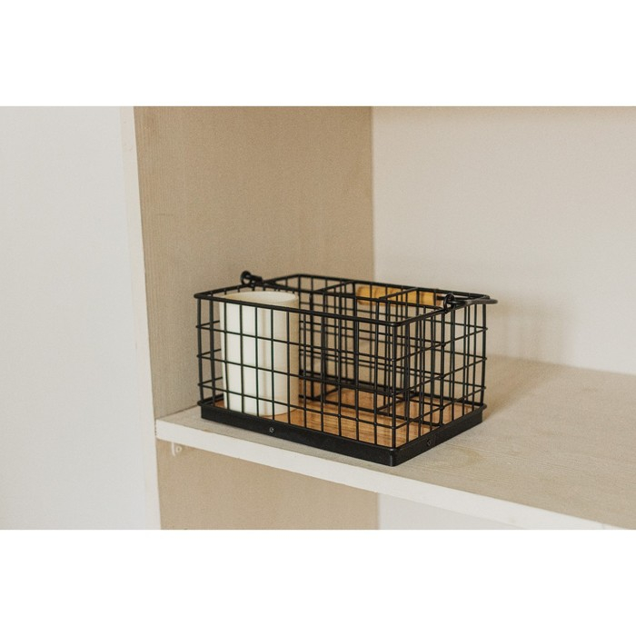 Корзина для мелочей Доляна «Эстетика», 23,5×16×12 см Корзина для мелочей Доляна «Эстетика», 23,5×16×12 см