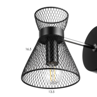 Бра 662413/1 40Вт E14  черный 18х12х18 см