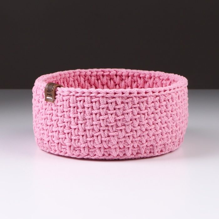 Корзинка  Корзинка "Малышка", 16 х 7,5 см, розовый, хлопок