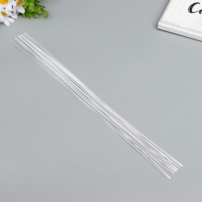 Проволока для творчества  Проволока для творчества "Blumentag" 0.55 мм, 30 шт, 40 см, в пластиковой оплётке, белый