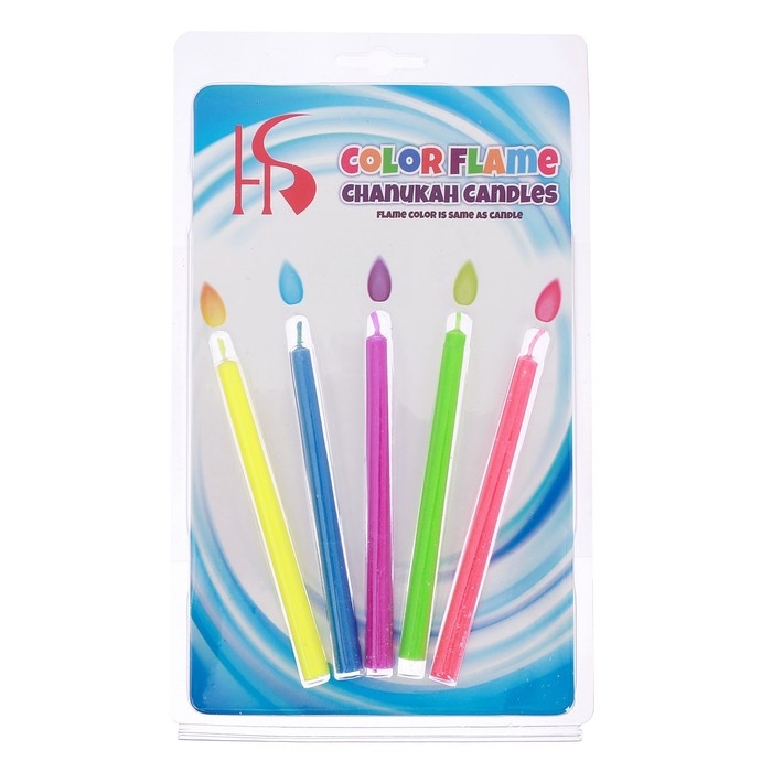 Свечи в торт Свечи в торт "Цветное пламя", гиганты, 10,5х0,9см, набор 5 шт