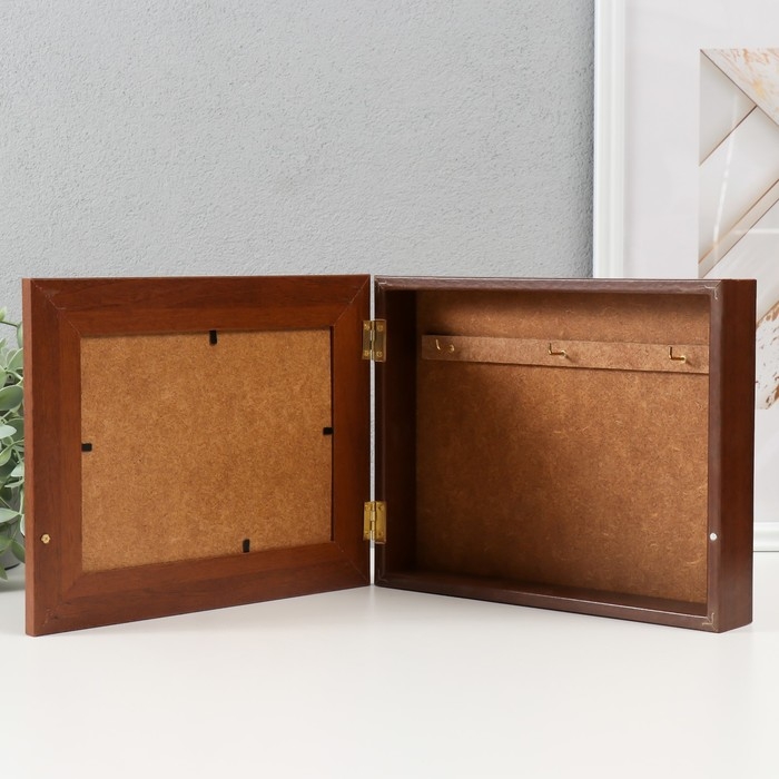 Ключница Ключница "Домики" 19х24 см орех