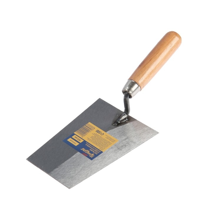Кельма отделочника ТУНДРА,  Кельма отделочника ТУНДРА, "трапеция", деревянная рукоятка, 150 мм