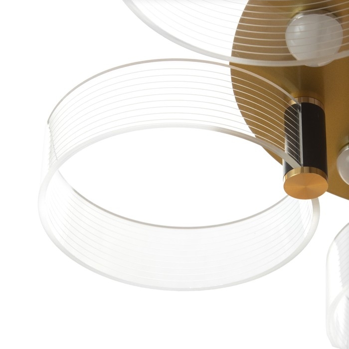 Люстра Люстра "Кворум" LED 48Вт 3000-6000К золото 50х50х10см