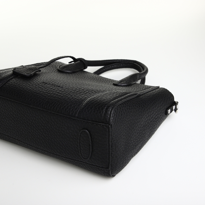 Сумка женская на молнии, TEXTURA, маленький размер, цвет чёрный Сумка женская на молнии, TEXTURA, маленький размер, цвет чёрный