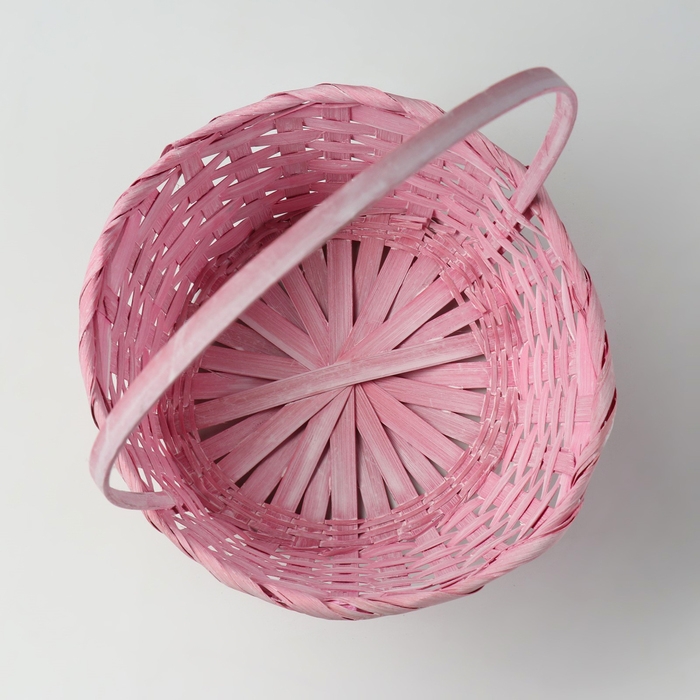 Набор корзин, 19х7,5х9,5/31 см, 22х9х11/34 см, 24х9х11,5/35 см, 3 шт, розовые, бамбук Набор корзин, 19х7,5х9,5/31 см, 22х9х11/34 см, 24х9х11,5/35 см, 3 шт, розовые, бамбук