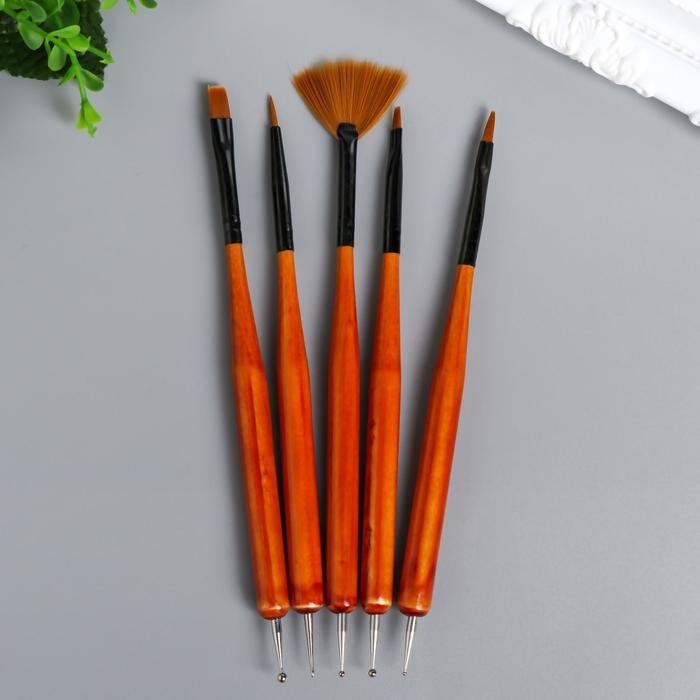 Набор инструментов для придания формы 5 шт 15,5 см дерево, металл, нейлон Набор инструментов для придания формы 5 шт 15,5 см дерево, металл, нейлон