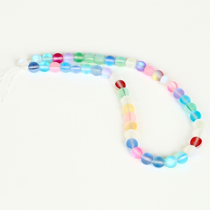 Бусины из натурального камня &laquo;Кошачий глаз&raquo;, набор 46 шт., размер 1 шт. &mdash; 8 мм, матовый МИКС