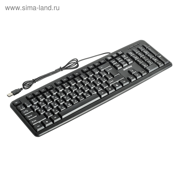 Клавиатура Smartbuy ONE 112, проводная, мембранная, 104 клавиши, USB, чёрная Клавиатура Smartbuy ONE 112, проводная, мембранная, 104 клавиши, USB, чёрная