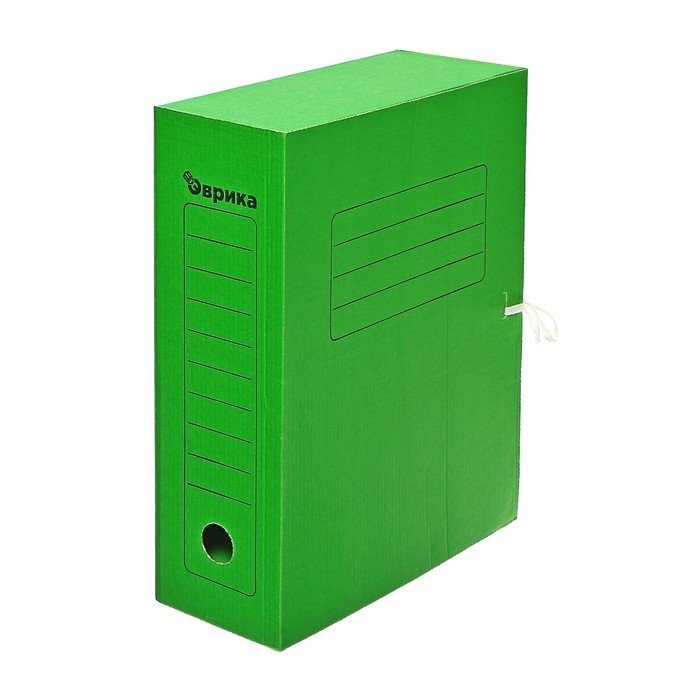 Папка архивная с завязками,микрогофрокартон, 100мм, зеленый, до 900л. Папка архивная с завязками,микрогофрокартон, 100мм, зеленый, до 900л.