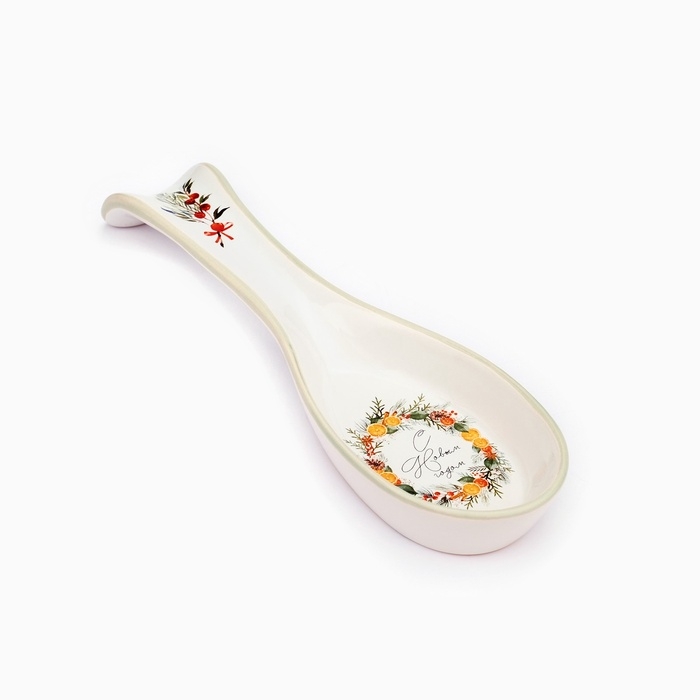 Новый год. Подставка под ложку «С Новым годом», 7 х 22,3 см Новый год. Подставка под ложку «С Новым годом», 7 х 22,3 см