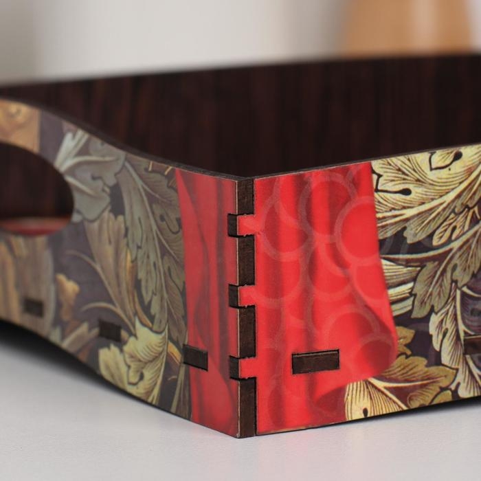 Поднос с ручками  Поднос с ручками "Натюрморт", деревянный, 30х20х4,5см