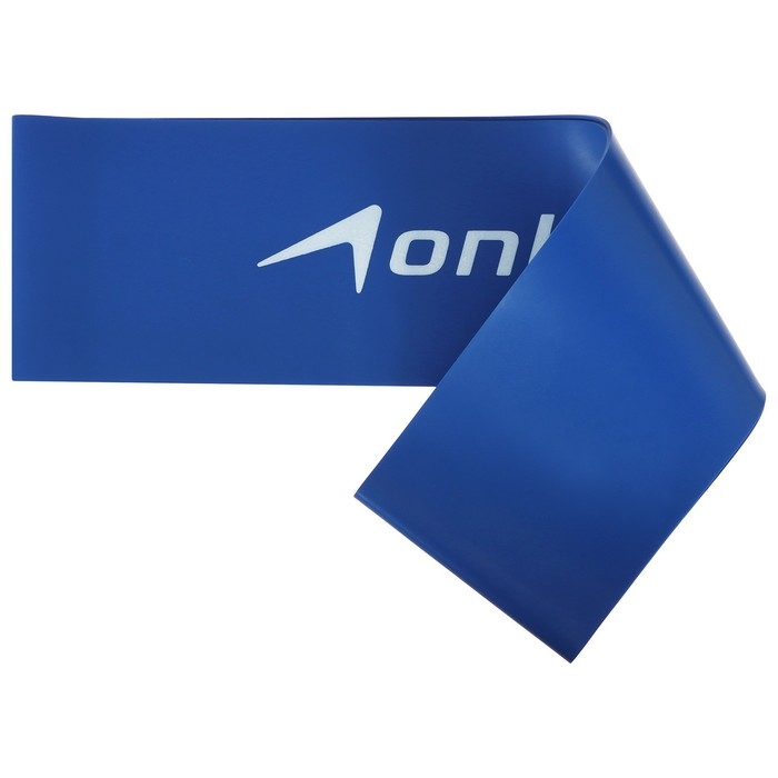 Фитнес-резинка ONLYTOP, 30,5х7,6х0,09 см, нагрузка 8 кг, цвет синий Фитнес-резинка ONLYTOP, 30,5х7,6х0,09 см, нагрузка 8 кг, цвет синий