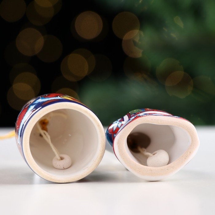 Набор ёлочных игрушек Набор ёлочных игрушек "Дед Мороз и Машенька", 6 см