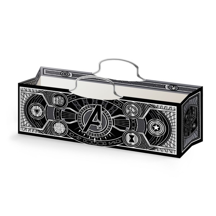 Пакет под бутылку с тиснением  Пакет под бутылку с тиснением "Поздравляю", Мстители, 35,5х12,5х9 см