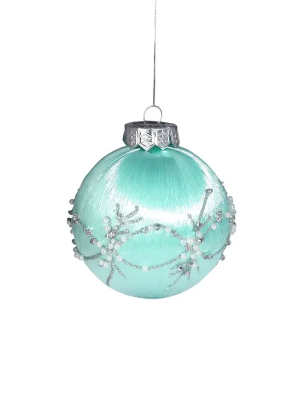 Ёлочные игрушки &laquo;Хайдвин&raquo;, шары новогодние, d=8 см, набор 3 шт., нежность, зелёный