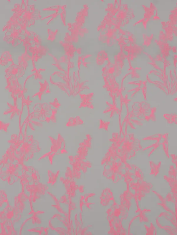 Плёнка для цветов &laquo;Ласточки&raquo;, прозрачный/розовый туманный, 0.6&times;9.3&plusmn;5% м, 40 мкм, 200 г