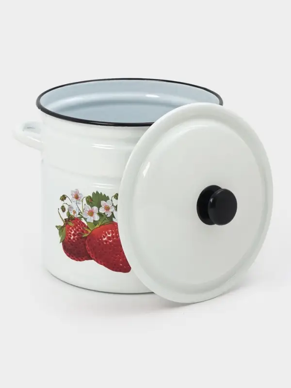 Кастр.цил.борт. 12л (белая)СА